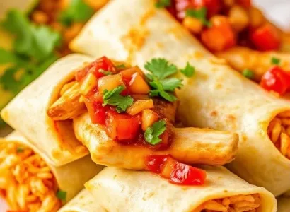 Rouleaux de poulet épicé