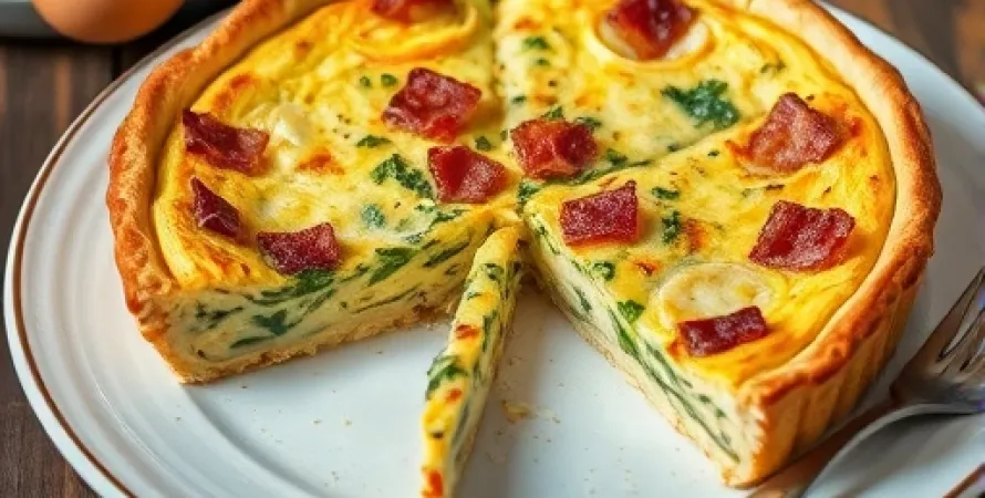 Quiche aux épinards et fromage
