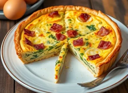Quiche aux épinards et fromage