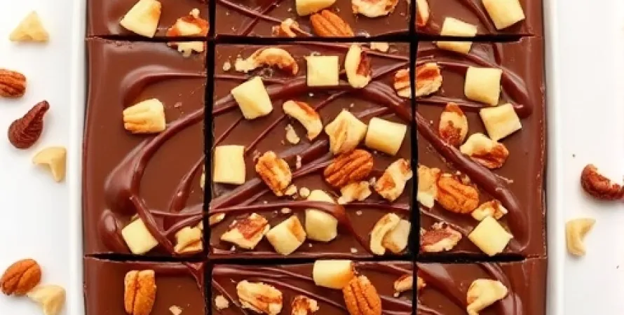 Barres de chocolat et de noix
