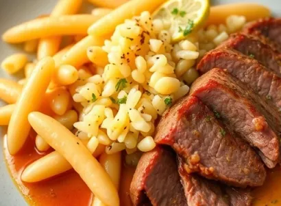 Haricots de pigeon et riz anguille