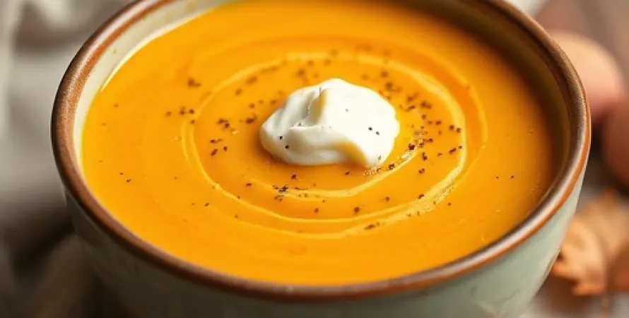 Potage de citrouille aux pommes de terre