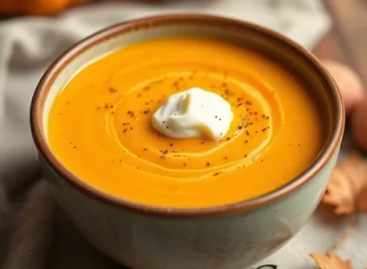 Potage de citrouille aux pommes de terre