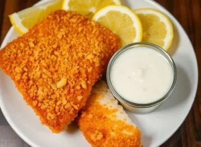 Filets de poisson panés