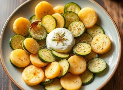 Pâtes aux courgettes au parmesan