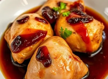Poulet à la sauce de prune