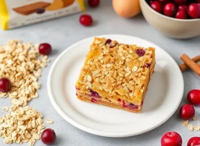 Barres aux Cranberries Faciles