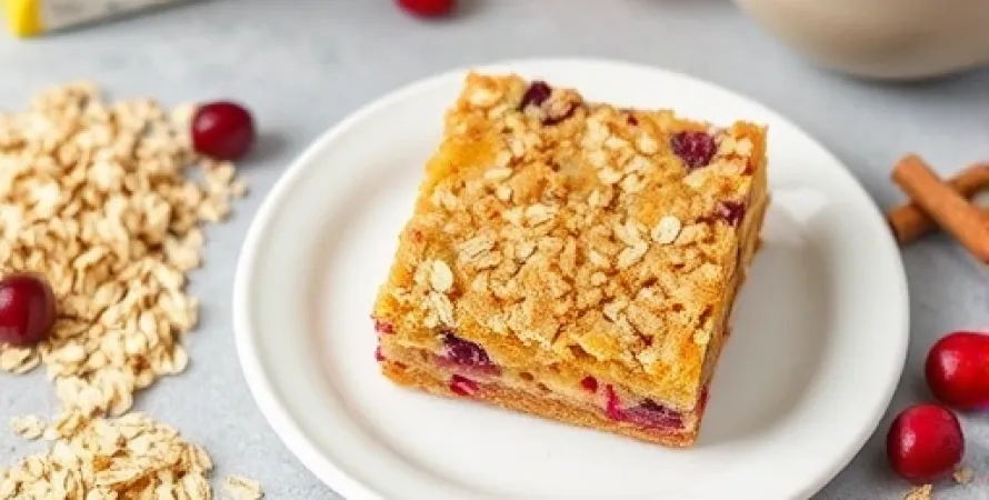 Barres aux Cranberries Faciles