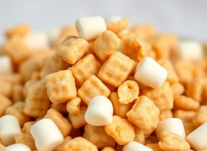 Bouchées de riz croustillant au beurre de cacahuètes