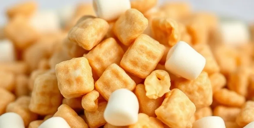 Bouchées de riz croustillant au beurre de cacahuètes