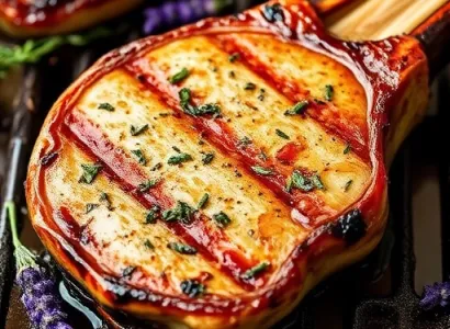 Côte de porc au lavandier