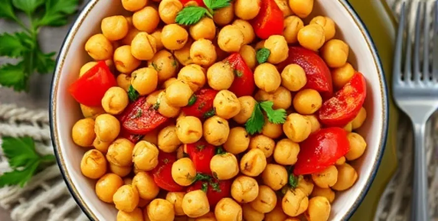 Pois chiches à la méditerranéenne