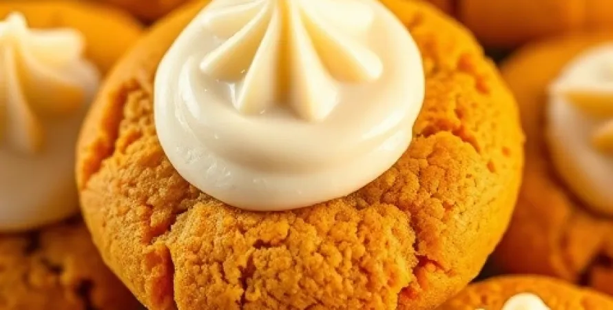Cookies au potiron avec crème de fromage