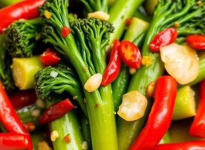 Broccolini au Chilli