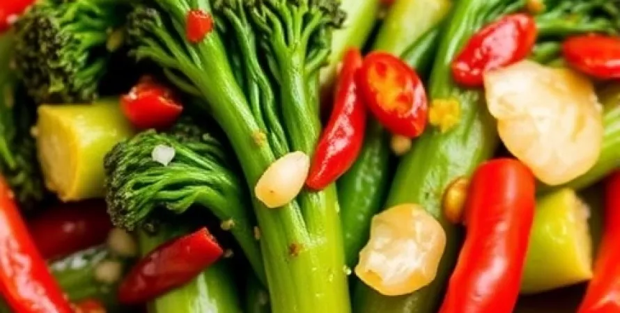 Broccolini au Chilli