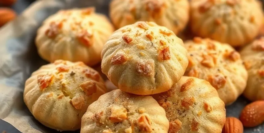 Biscuits aux amandes et au beurre noir