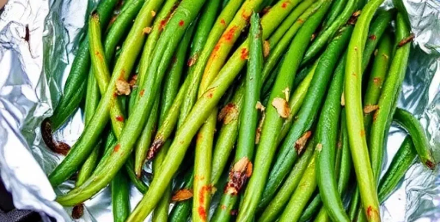 Haricots verts grillés à la cajun