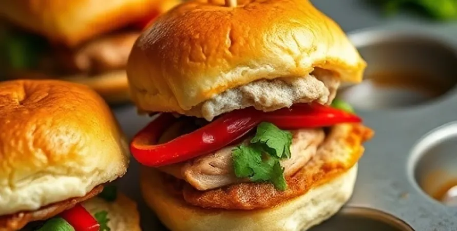 Petits pains de dinde thai