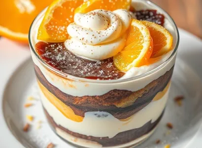 Trifle au chocolat blanc