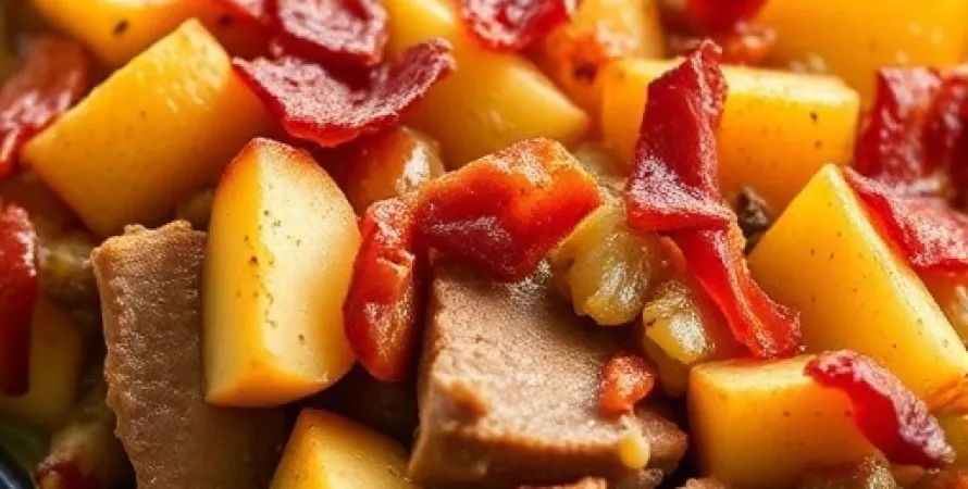 Casserole de porc et de pommes