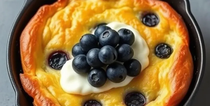 Galette aux bleuets et au fromage crème