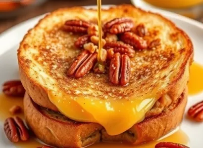 Pain perdu aux abricots