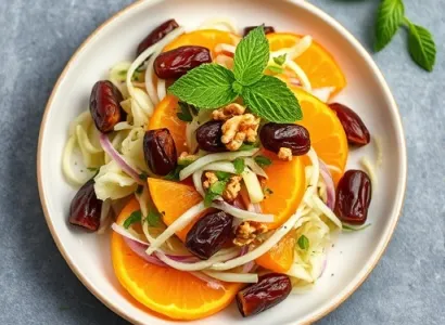 Salade d'orange et de chou