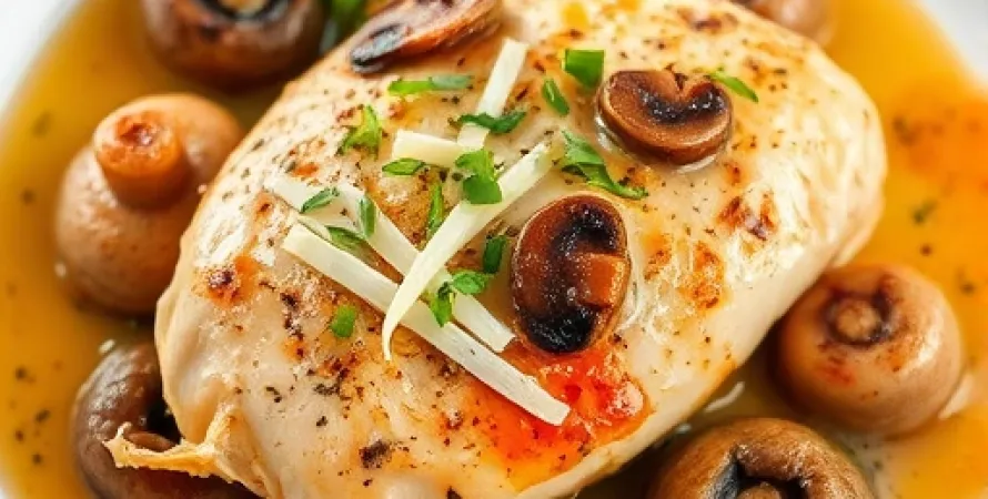 Poulet au sauce de champignons