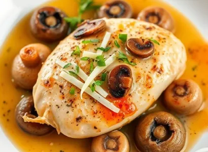 Poulet au sauce de champignons