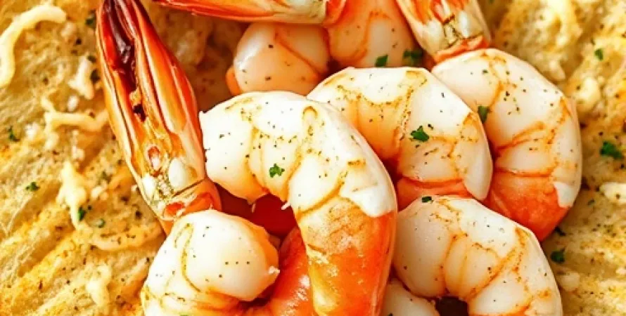 Croustilles de crevettes au pain à l'ail