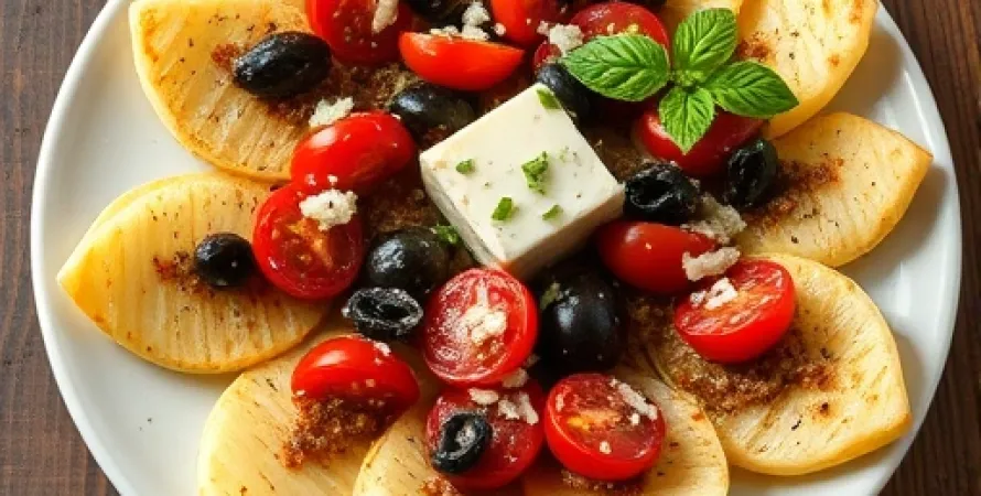 Pâtes aux olives et tomates