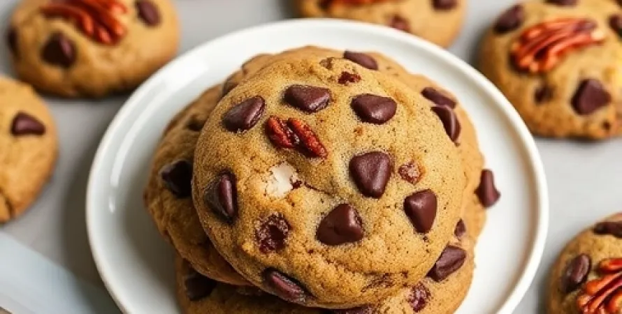 Biscuits chocolat noix de pacane