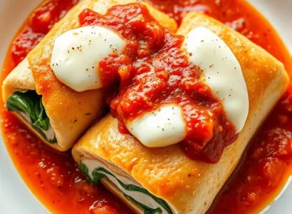 Rouleaux de poulet au spinard