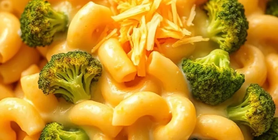 Macaroni au fromage épicé au broccoli