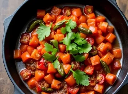 Salsa de tomates brûlées