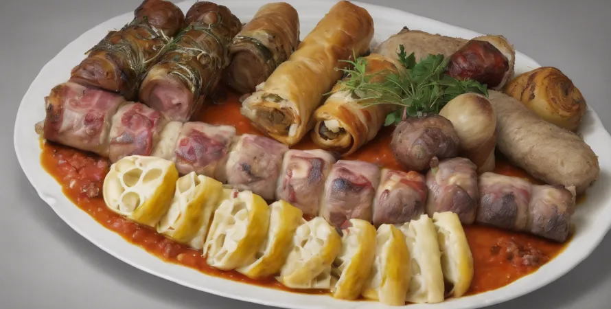 Dîner aux rouleaux de dinde