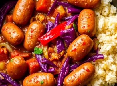 Jambalaya au chou rouge