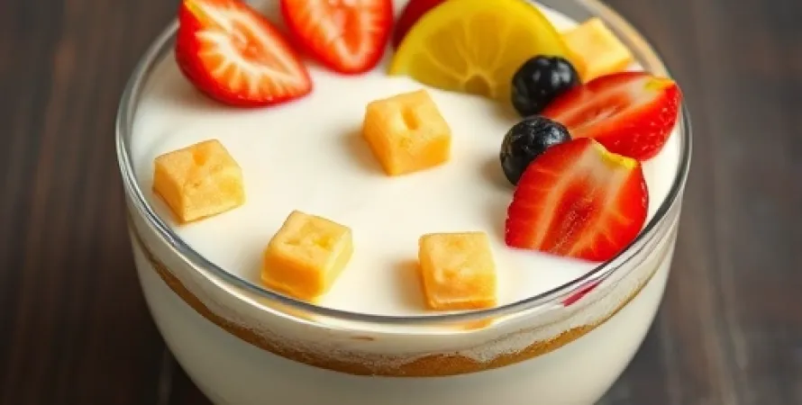 Gâteau au yaourt et aux fruits