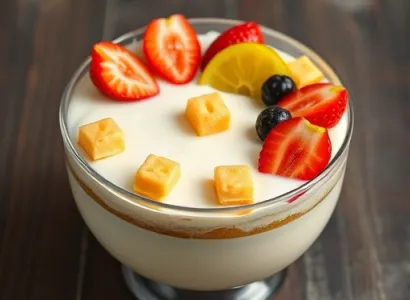 Gâteau au yaourt et aux fruits