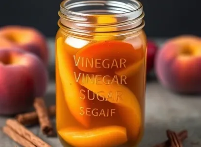 Pêches au vinaigre