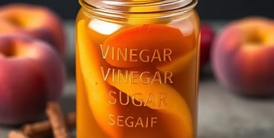 Pêches au vinaigre