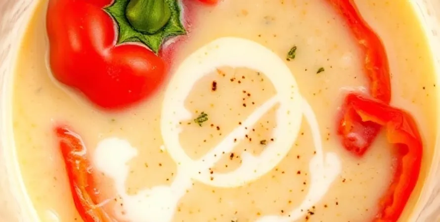 Potage de poivron rouge