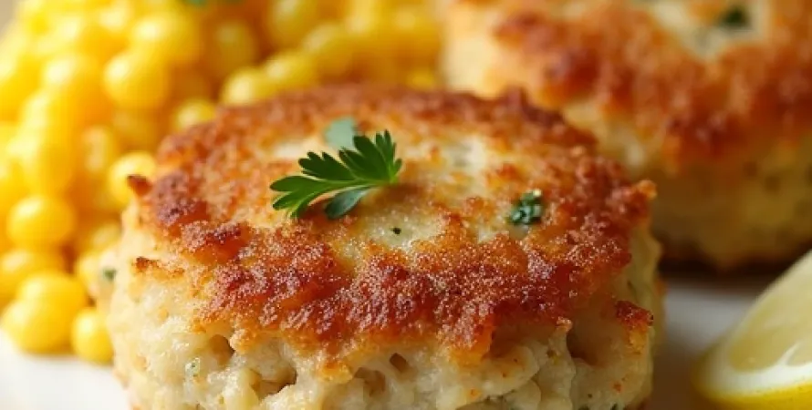 Crab Cakes au Maïs