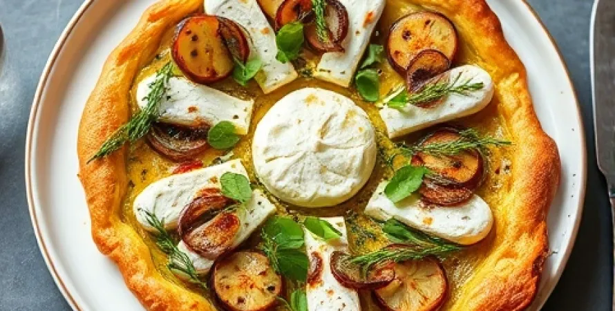 Tarte aux épinards et fromage de chèvre