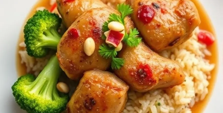 Poulet au broccoli épicé