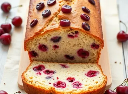 Pain au yogourt de cerise