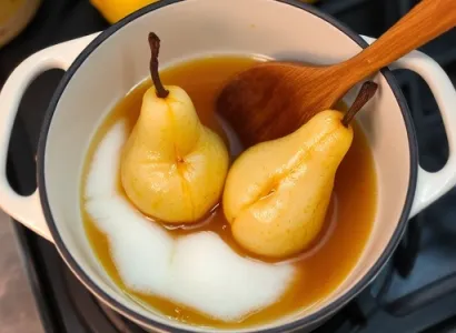Confit de poires au miel