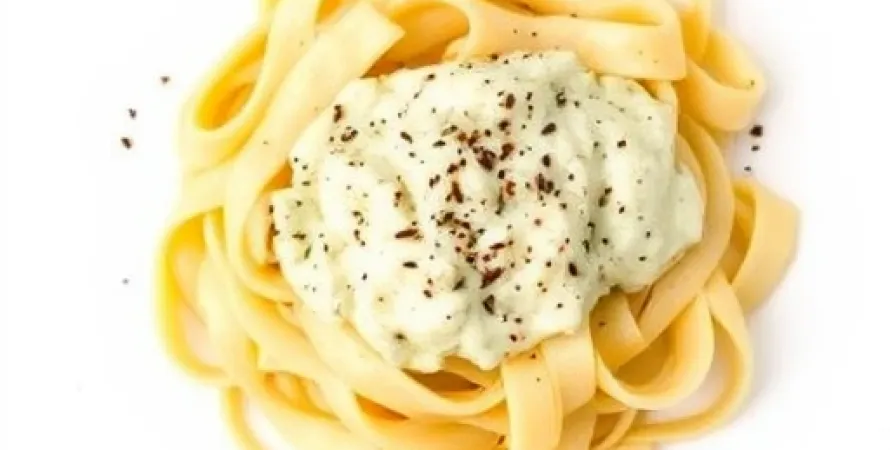 Fettuccines au gorgonzola et sauce crémuse