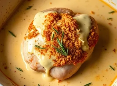 Poulet au four à la sauce crémeuse