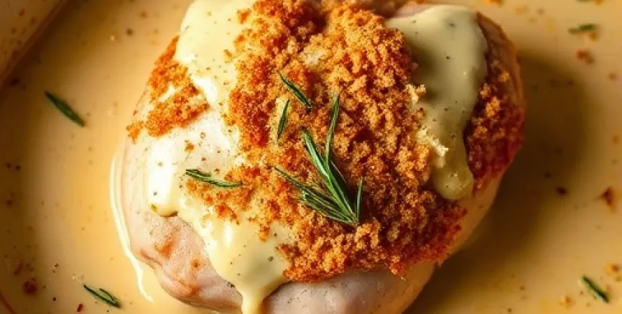 Poulet au four à la sauce crémeuse